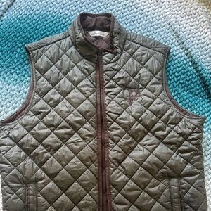 Peter miller Men's Quilted Vest - Olive Brown